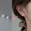 1 Pair Medical Stainless Steel Crystal Zircon Heart Ear Studs Earrings For Women/Men Helix Tragus Cartilage Piercing Jewelry
