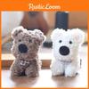 Miniature West Highland Dog Plush Keychain Bag Pendant Pp Cotton Plush Toys