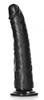 Slim Dildo 18 X 4.2cm Black - Real Rock Ultra Skin - Black Dildos