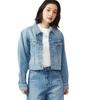 Lee Light Blue Denim Sizes Matching Compatible Women's Jacket, XS-4L,