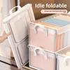 Transparent Grid Storage Basket, Clothes and Pants Folding Waterproof Storage Box, Dustproof and Moisture-proof Cabinet, Organizing Box