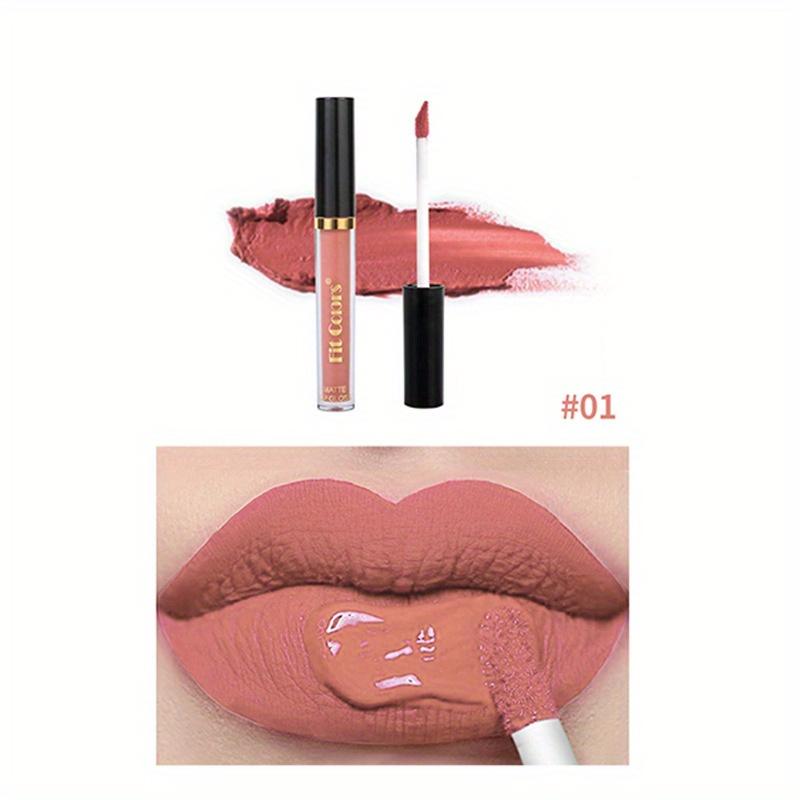 6-color Matte Non-stick Cup Lip Gloss Non-stick Cup Matte Velvet Thin Tube Lip Gloss Liquid Lipstick