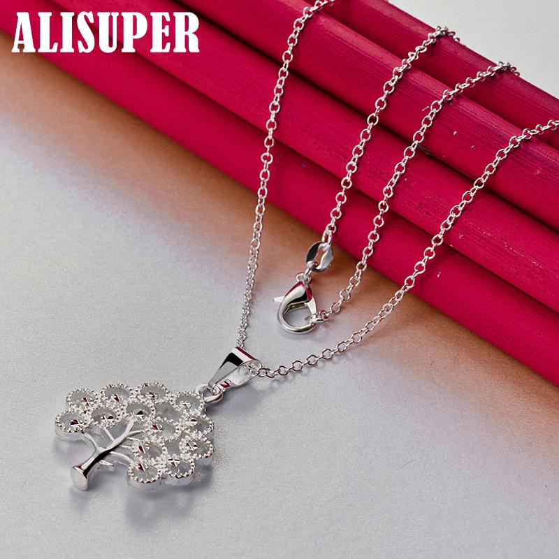 Ожерелье с подвеской в виде рождественской елки из стерлингового серебра 925 пробы, свадебные модные украшения