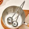 Long Handle Oil Splashing Spoon Stainless Steel Oil Pouring Spoon Soup Spoon  Kitchen