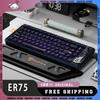 PIIFOX ER75 Magnetic Switch Keyboard Mechanical Wireless Keyboards 3Mode Aluminium Alloy 82key Hot Swap Fps Valorant Gamer Keybo