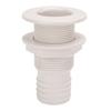 2in Through Hull Fitting Straight Drain Hose Polypropylene Inner Beam Mount for Yachts Campers RVs