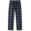 Semir Women's Plaid Fleece-lined Loose Wide-leg Casual Pants