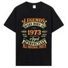 Funny Vintage 1973 Husband T Shirt Summer Style Graphic Cotton Tshirt Streetwear Birthday Gifts T-shirt Oversized Unisex Clothing