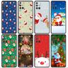 Christmas Santa Claus Case For Samsung Galaxy A52 A12 A51 A53 A33 A71 A32 A31 A21 A01 A11 A22 Black TPU Phone Shell