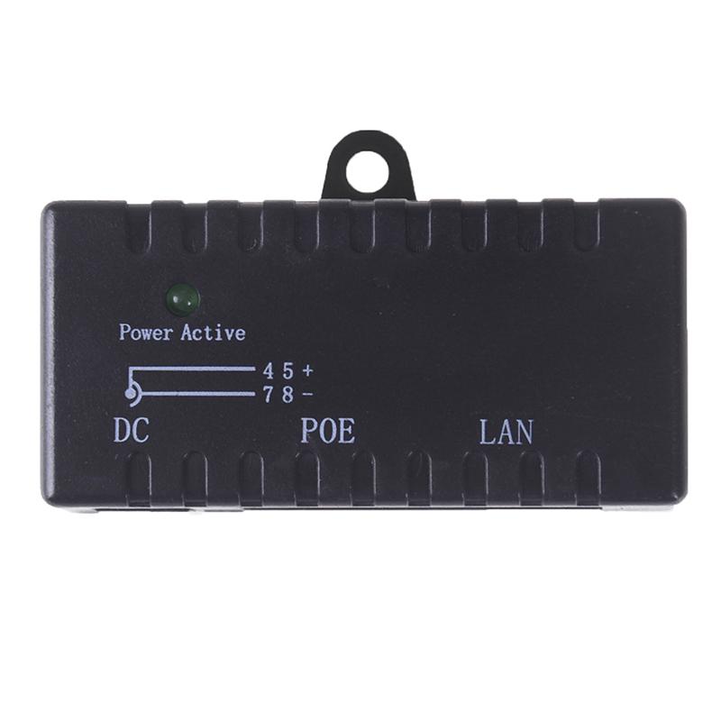 Passive Poe Injector For Ip Camera Voip Phone Netwrok Ap Device 12V - 48V