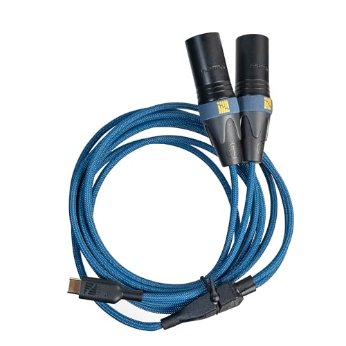 Sonnect Audio 192kHz/32-bit Audio DAC Cable Interface, High-Resolution, USB-C To XLR Connection, Includes USB-A Adapter, No Driver Required, Compatibl