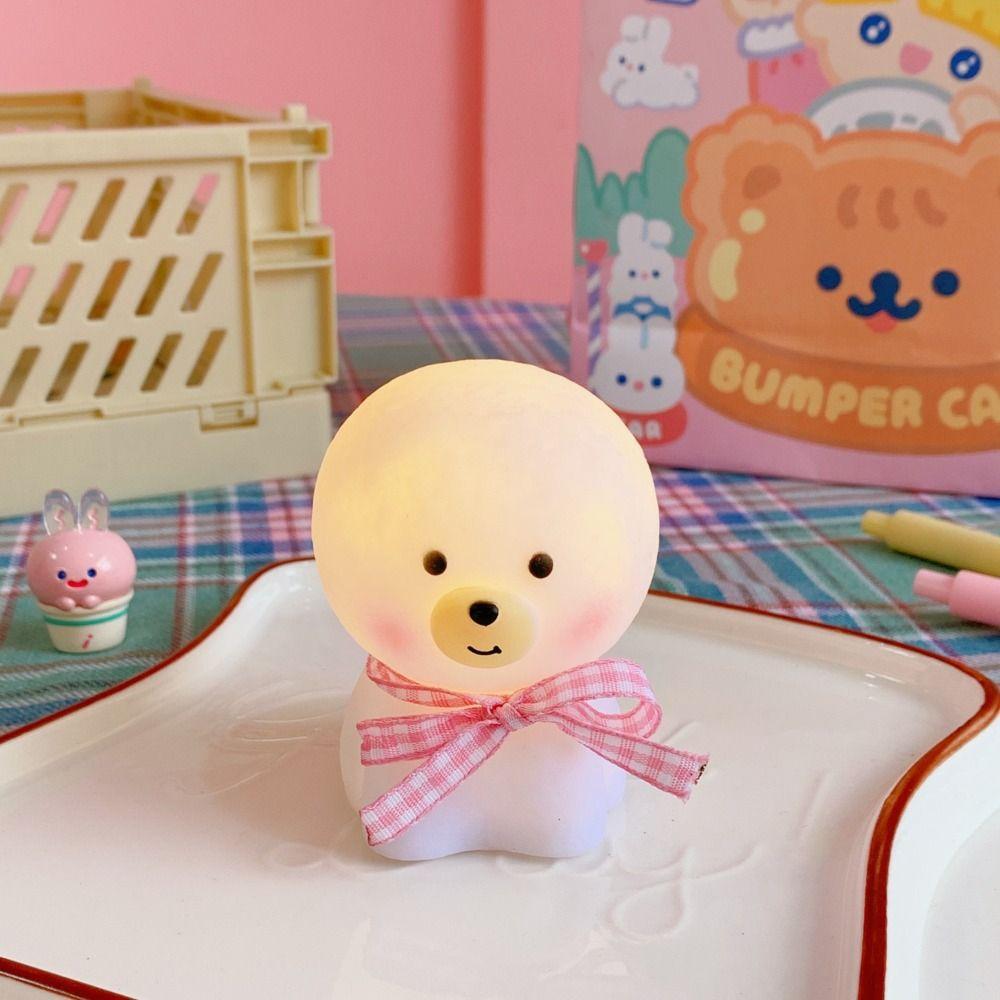 Creative Bedside Lamp Silicone Cartoon Animal Lamps Soft Light Led Night Light Student Dormitory
