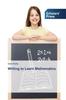 The Writing To Learn Mathematics Book