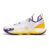 Li Ning City 12 Beng Technology Low Top Basketball Shoes Kids Sneaker White Yellow YKBU032-1