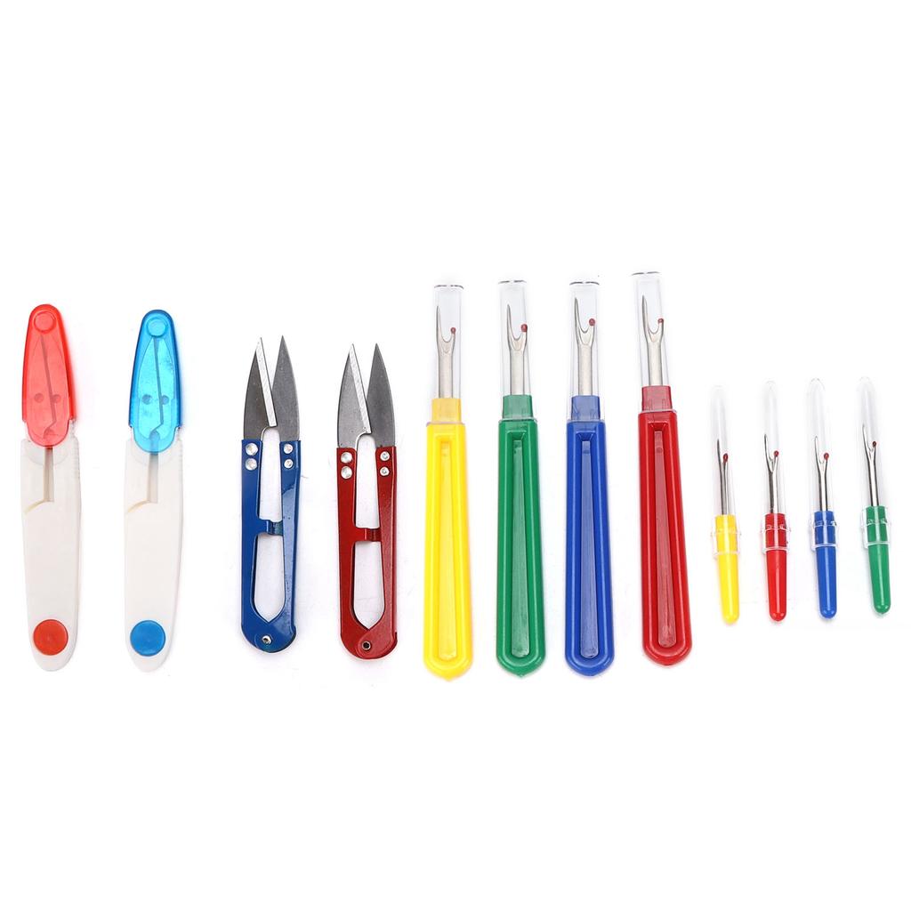 Seam Ripper Kit Portable DIY Colored Plastic Handle Stitch Remover for Sewing Threading Embroidery