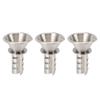 3pcs Manual Lemon Juicer Portable Stainless Steel Hand Lemon Drill for Orange Grapefruit