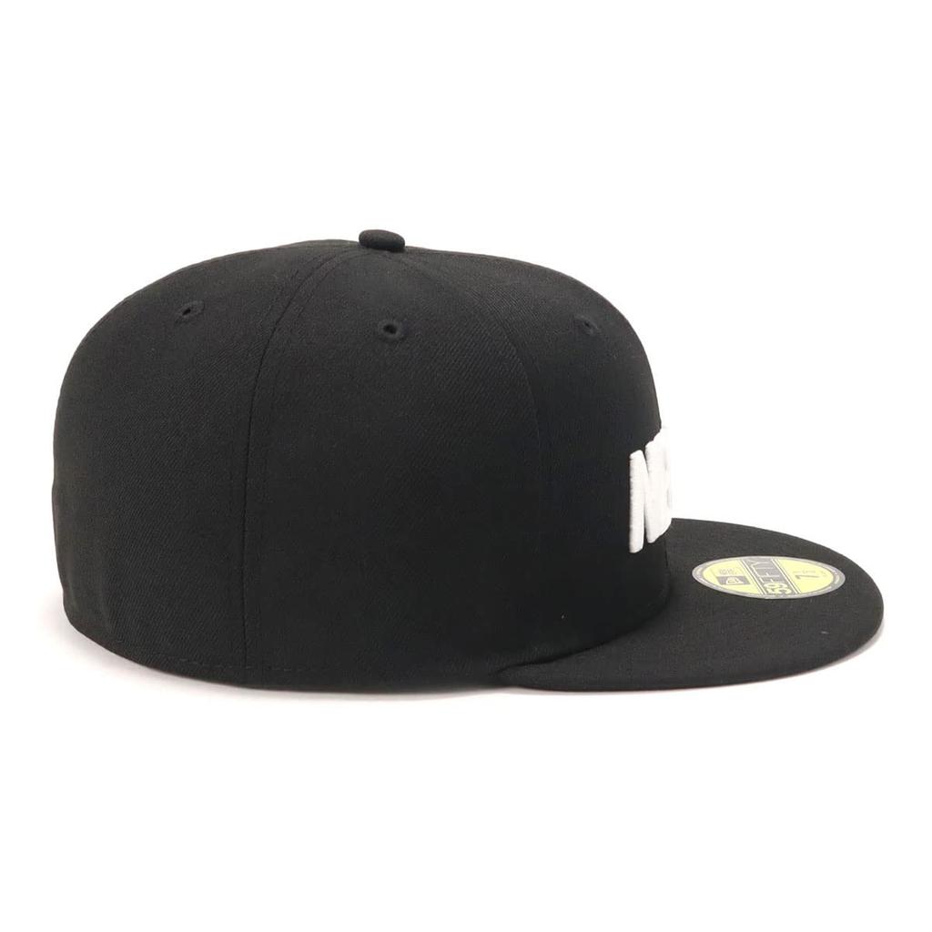 New Era 59FIFTY Wordmark Logo Cap In Black/Logo
