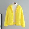 Korean Style Women's Short Slim Cotton Coat - 2024 Autumn/Winter Solid Color Light Down Student Jacket.