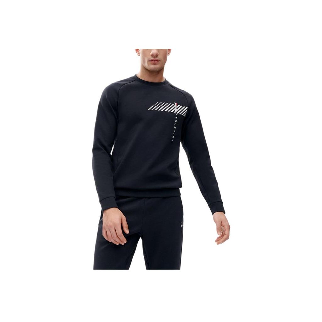 Fila Athletics Pullover Sweatshirt Men Sweatshirts Deep-Black A11M211210F-BK