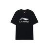 Li Ning X Kong Shan Ji Collaboration Metal Print Round Neck Short Sleeve T-Shirt Men T-Shirts Black AHSRC07-2