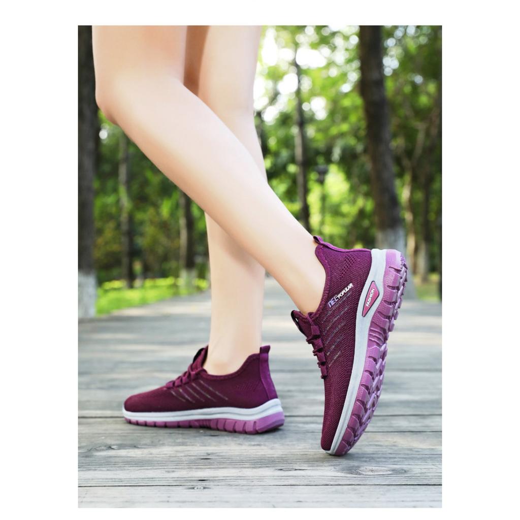 Shoes Women, Fly Woven Breathable Couple Models Casual Shoes, Versatile Soft Sole Lightweight Sports Shoes