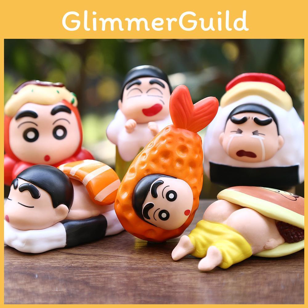 Shin Crayon Chan Food Themed Figurine Toy Desktop Decoration Peripherals Anime