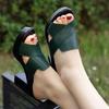 Large Size Four Summer Trendy New Women's Cool Slippers Thick Heel High Heel anti-Taiwan Casual Women's Shoes