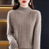 Half-high Neck Fall and Winter Women's Thickened Knit Sweater Loose Pullover Bottoming Shirt