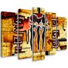 Five Piece Picture Canvas Print Africa Abstract Women