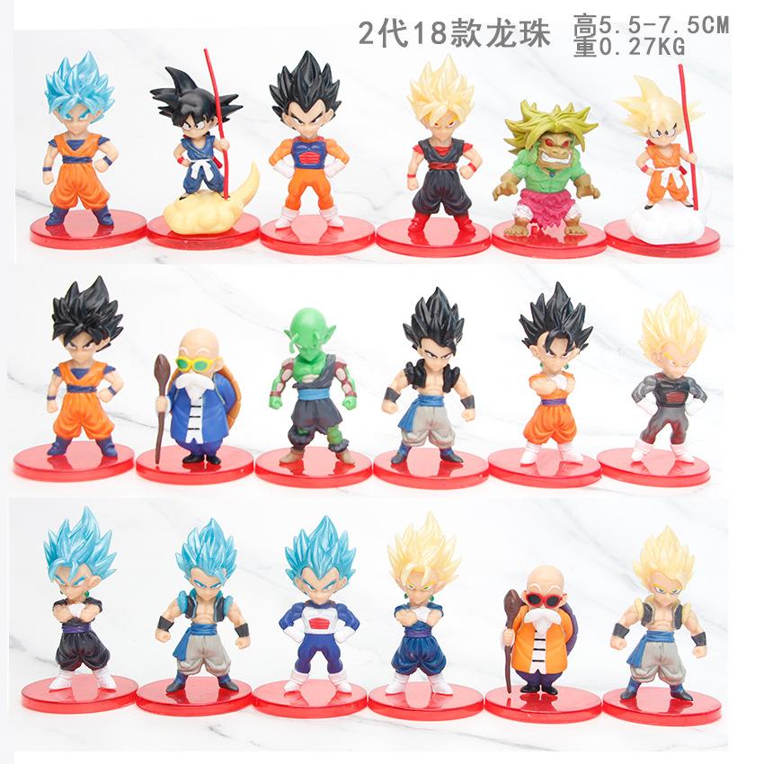 Figures Dragon Ball Childhood Goku Super Saiyan Pvc Model Toys Car Display