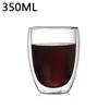 1-6PCS 80-450ML Heat Resistant Double Wall Tea Glass Cup Beer Coffee Handmade Creative Cold Beverage Transparent Drinkware Set