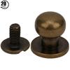 20 Sets Copper Round Head Stud Spot Screwback DIY Leather Craft Rivets 10 X 8mmBronze