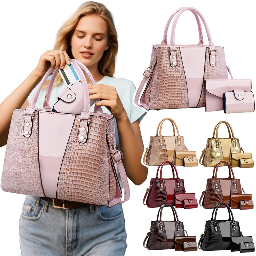3-Pack Women's Spring Versatile Shoulder Crossbody Handbag Fashion Bag