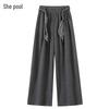 Women's Drapey Wide-Leg Elastic Waist Casual Pants