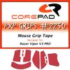 Corepad PXP Grips Razer Viper V3 Pro Grip Tape, 1 Set, Soft Polymer Rubber (Red)