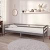 VidaXL Bed Grey Solid Pine Wood, 90x200 Cm