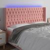 VidaXL LED Headboard Bedroom Furniture Double Bed Accessory Head of Bed Frame Interior Pink 3124449
