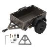RC Car Hitch Trailer Aluminum Alloy Antislip Rubber Tire Rustproof for Traxxas TRX4M 118 RC Car