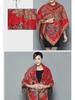 Lijiang Ethnic Style Double-Sided Phoenix Jacquard Cashmere Shawl and Scarf for Women