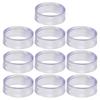 10Pcs Baseball Display Stand Clear Rings Sphere Stand Round Plastic Display Holder for Golf Baseball Softball