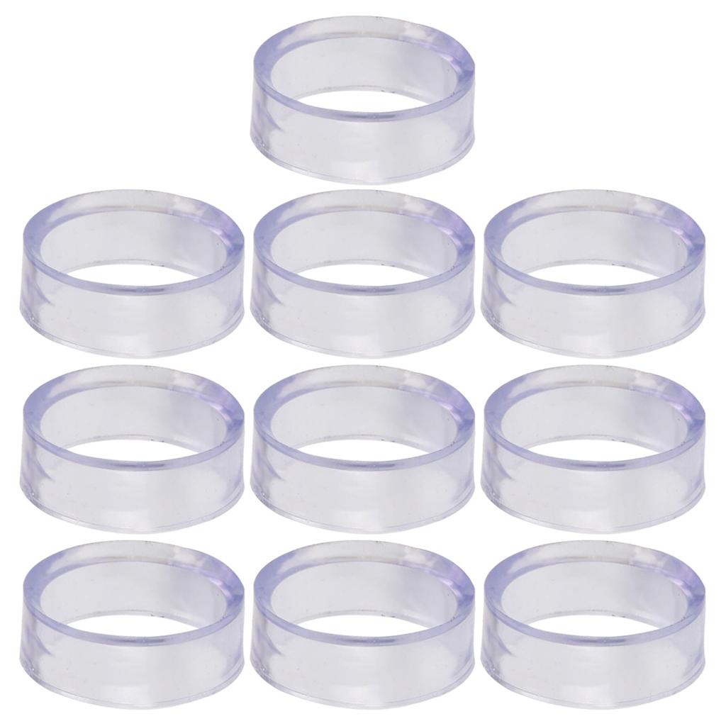10Pcs Baseball Display Stand Clear Rings Sphere Stand Round Plastic Display Holder for Golf Baseball Softball