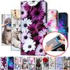 For iPhone 15 14 13 Pro Max Honor X6a X7a X8a Moto G30 G23 G24 G34 G55 G53 Card Slots Flowers Animals Flip Wallet PU Leather Kickstand Phone Case