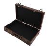 Vintage Suitcase 34x20.5x8cm Wooden Leather Decorative Luggage Trunk for Decoration Storage Photogra
