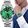 SICONE Watch Men's Green Water Ghost Steel Belt Calendar Quartz Watch