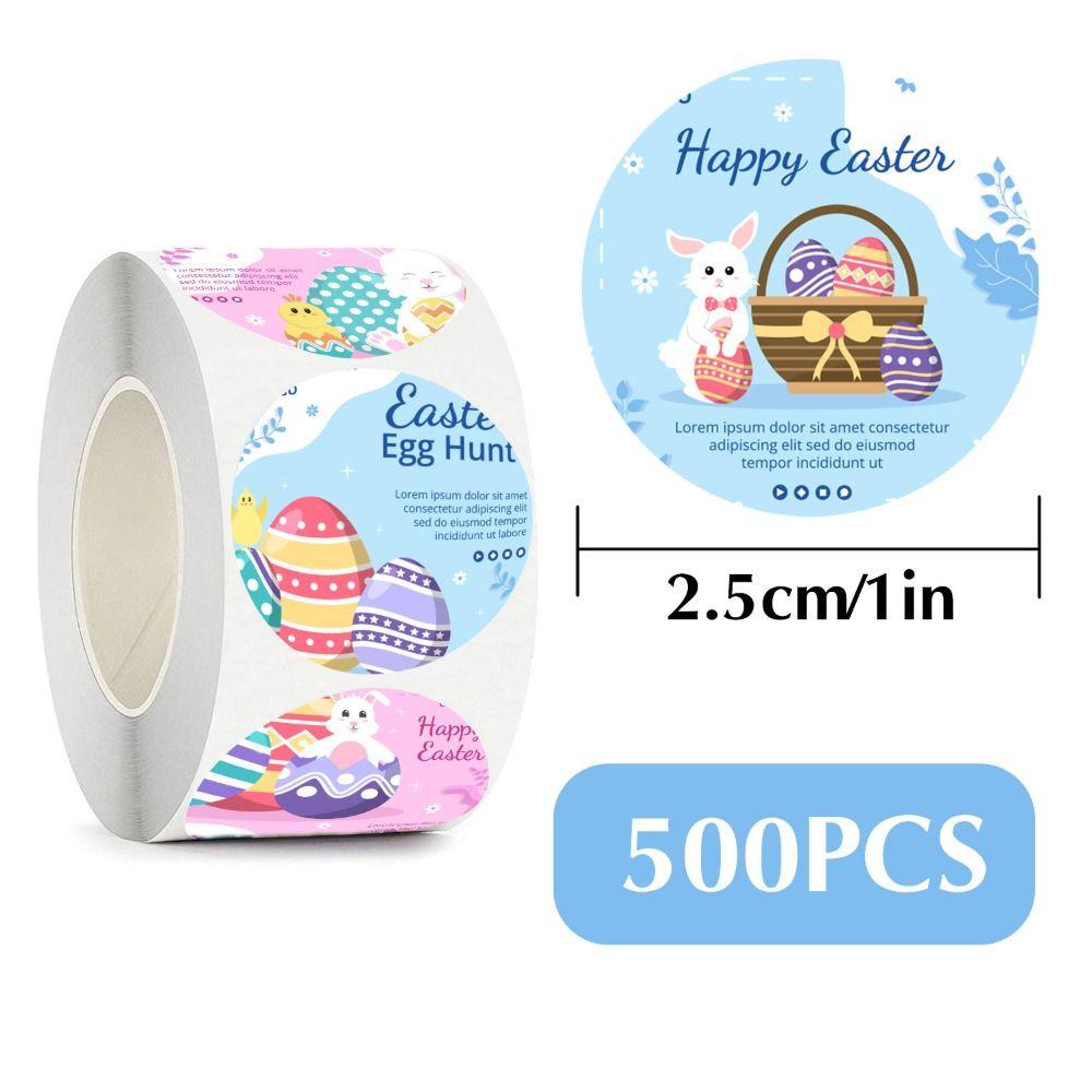 Cute Painted Eggshell Stickers Easter Egg Easter Stickers Toy Rabbit Stickers Girls