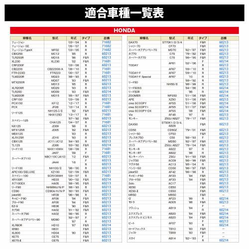 Daytona Motorcycle Brake Shoe Compatible with Super Cub 110, Cross Cub 110, Monkey, Gorilla, Etc. Pro Brake Shoe Non-Asbestos 60213