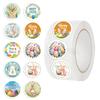 500 Pictures/roll Roll Sticker Tape Easter Bunny Handbook Material Decorative Envelope Seal Sticker