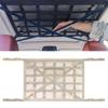 CZEAR Car Net Ceiling Car Storage Car Ceiling Storage Net Easy Installation Sleeping In the Car Double Zipper Prevents Luggage from Falling Buckle