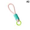 Creative Colorful Braided Lanyard Keychain Anti-Lost Knot Nylon Rope Keyring For Women Men Car Backpack Pendant Accessories Gift