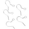 50Pcs 925 Sterling Silver Diy Earring Hooks Ball Jewelry Accessory Ear Wire